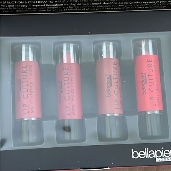 New! Sealed! Bellapierre Lip Culture 4 Matte Lipsticks - Picture 4 of 4